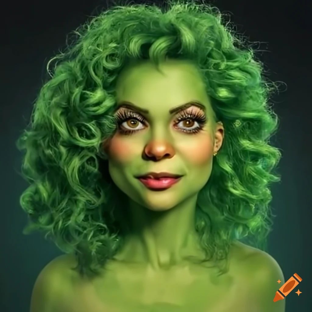 Female Grinch With Curly Hair