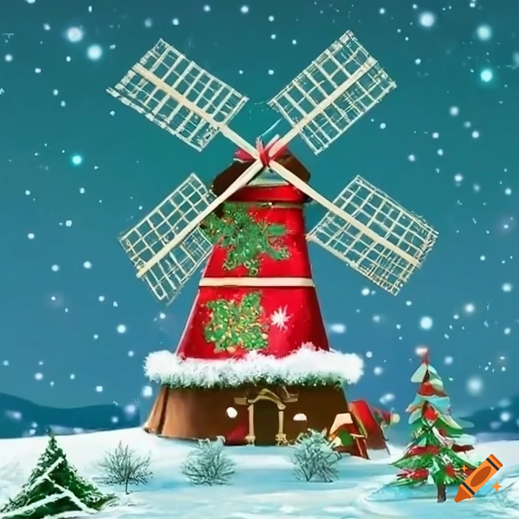 Christmas windmill