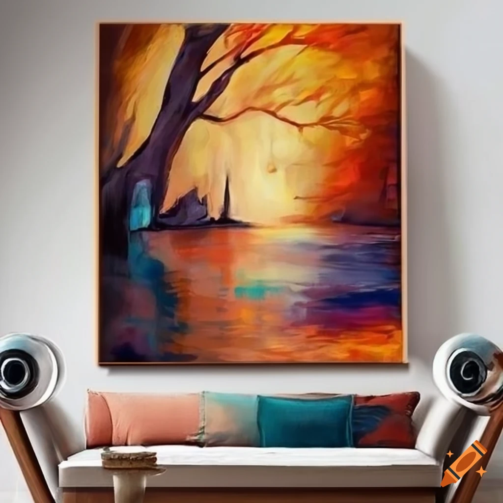 Art decor design oil painting print
