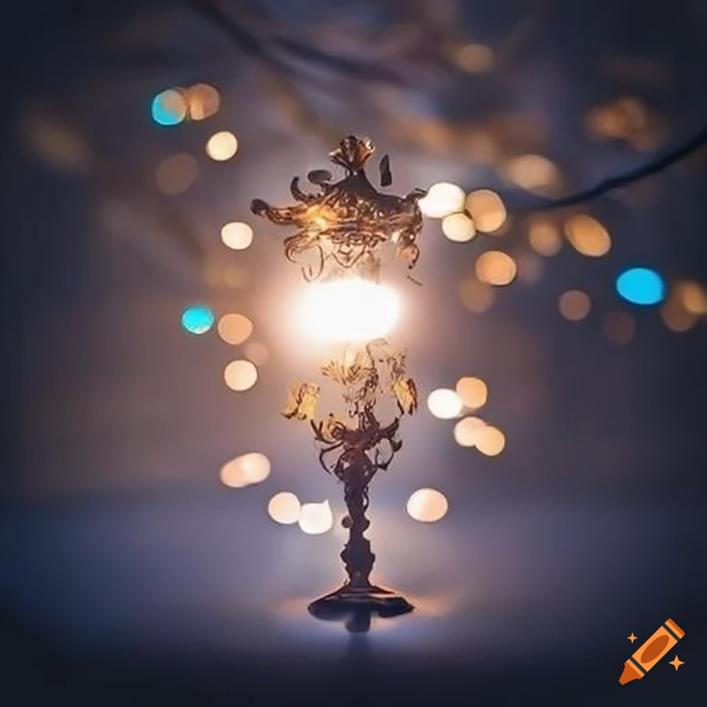 Melting mirror with baroque warm lighting on Craiyon