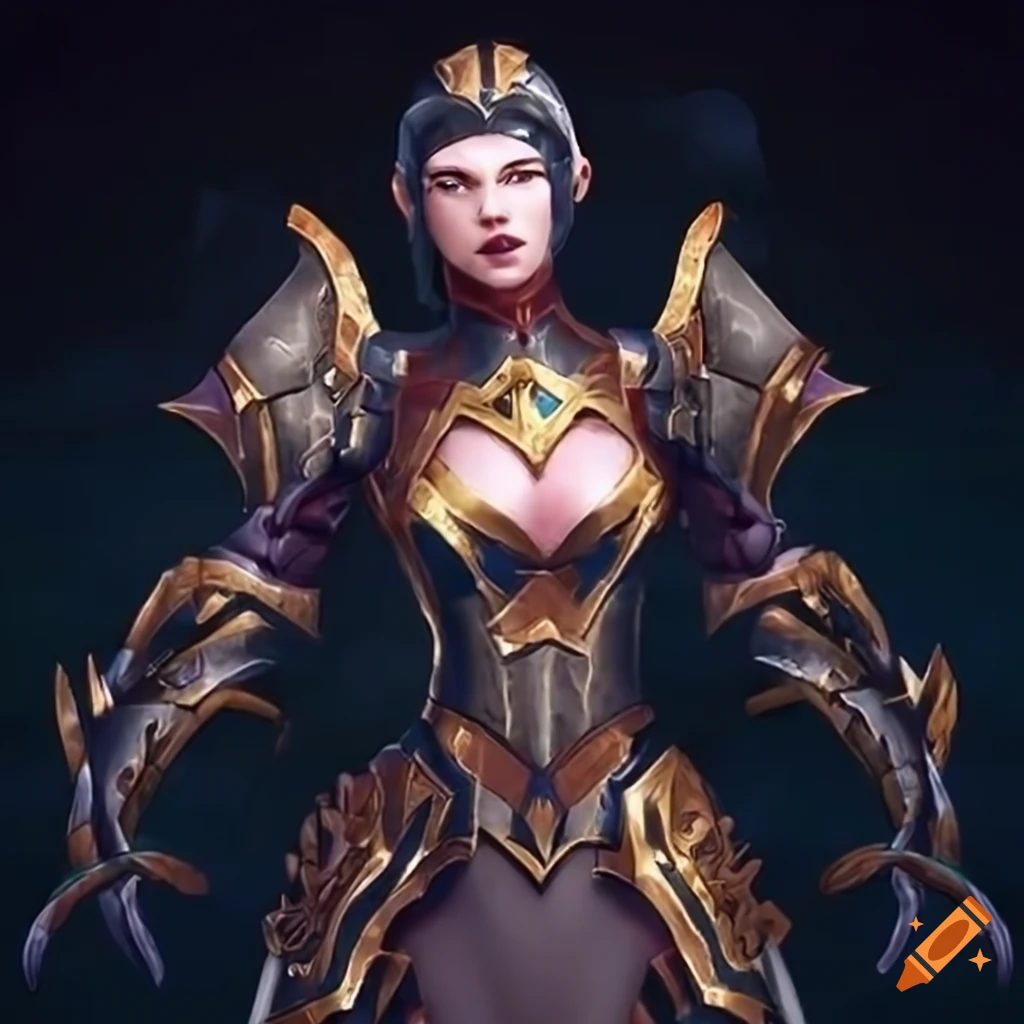 Erestella in combat-ready magical attire with enchanted armor and ...
