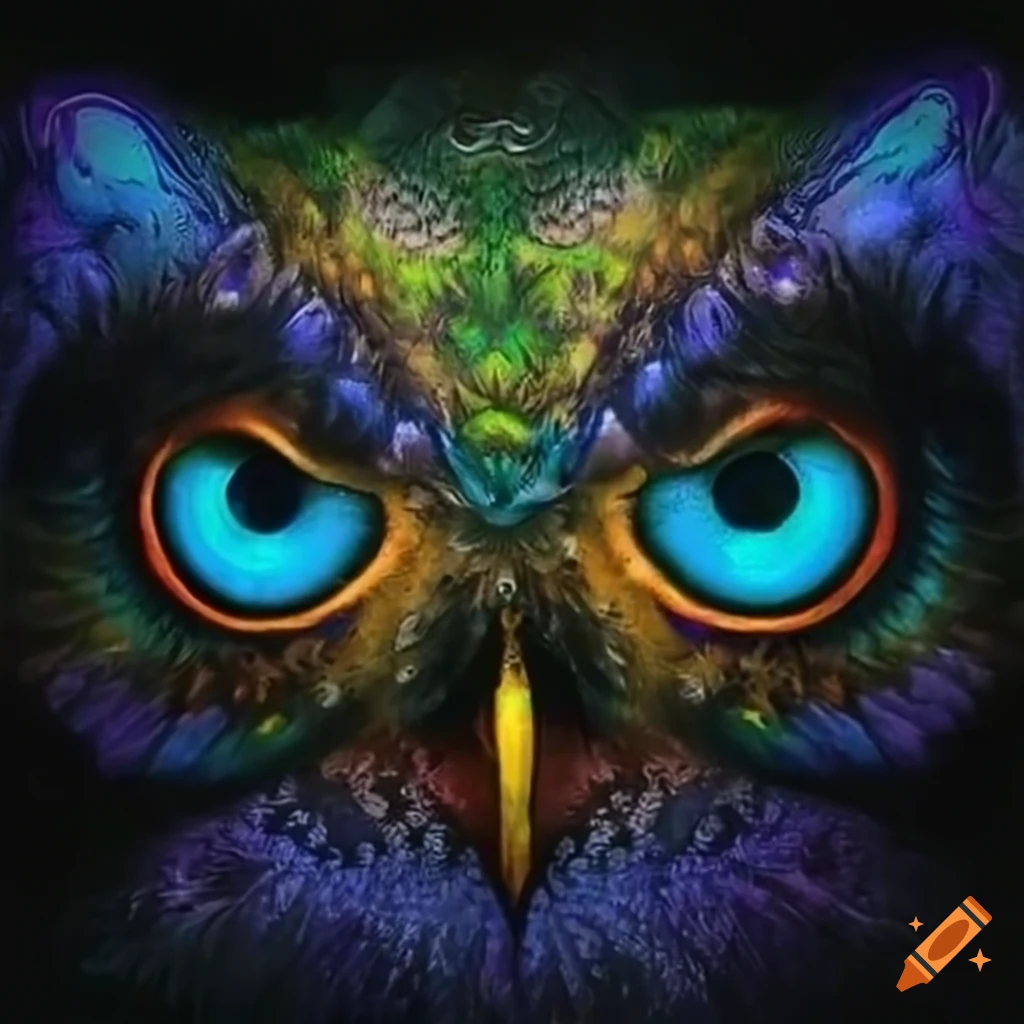 Mystic owl on Craiyon