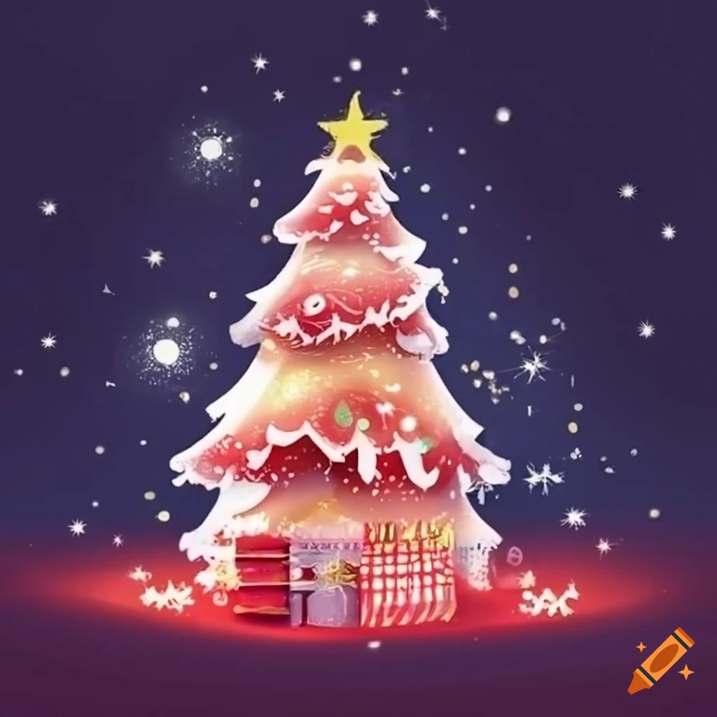 Cute christmas greetings card for energy company