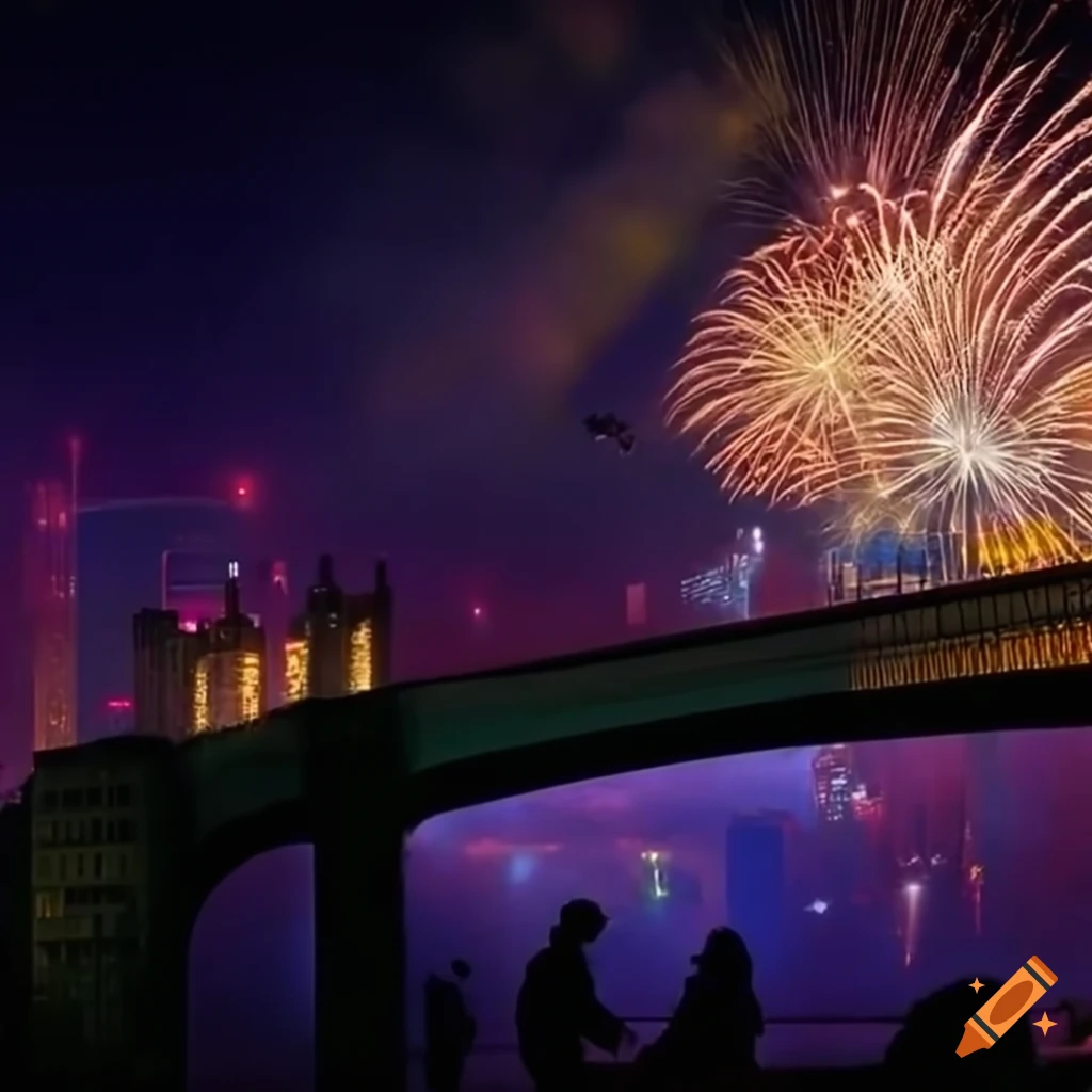 New year event poster for dub 2025 under the bridge with dj playing on