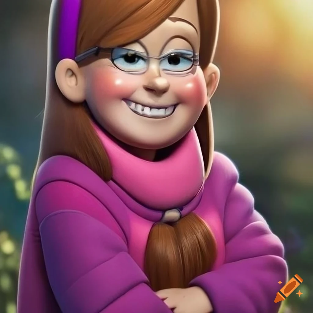 Portrait of mabel pines in high-resolution 4k detail on Craiyon