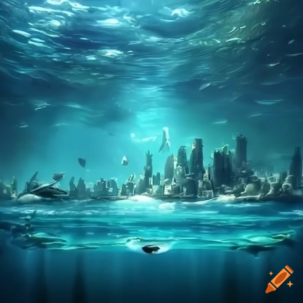 High definition underwater city on Craiyon