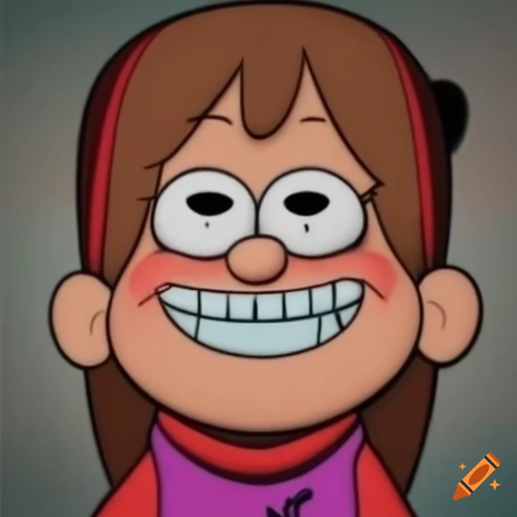 Photorealistic Mabel Pines dressed as a red devil