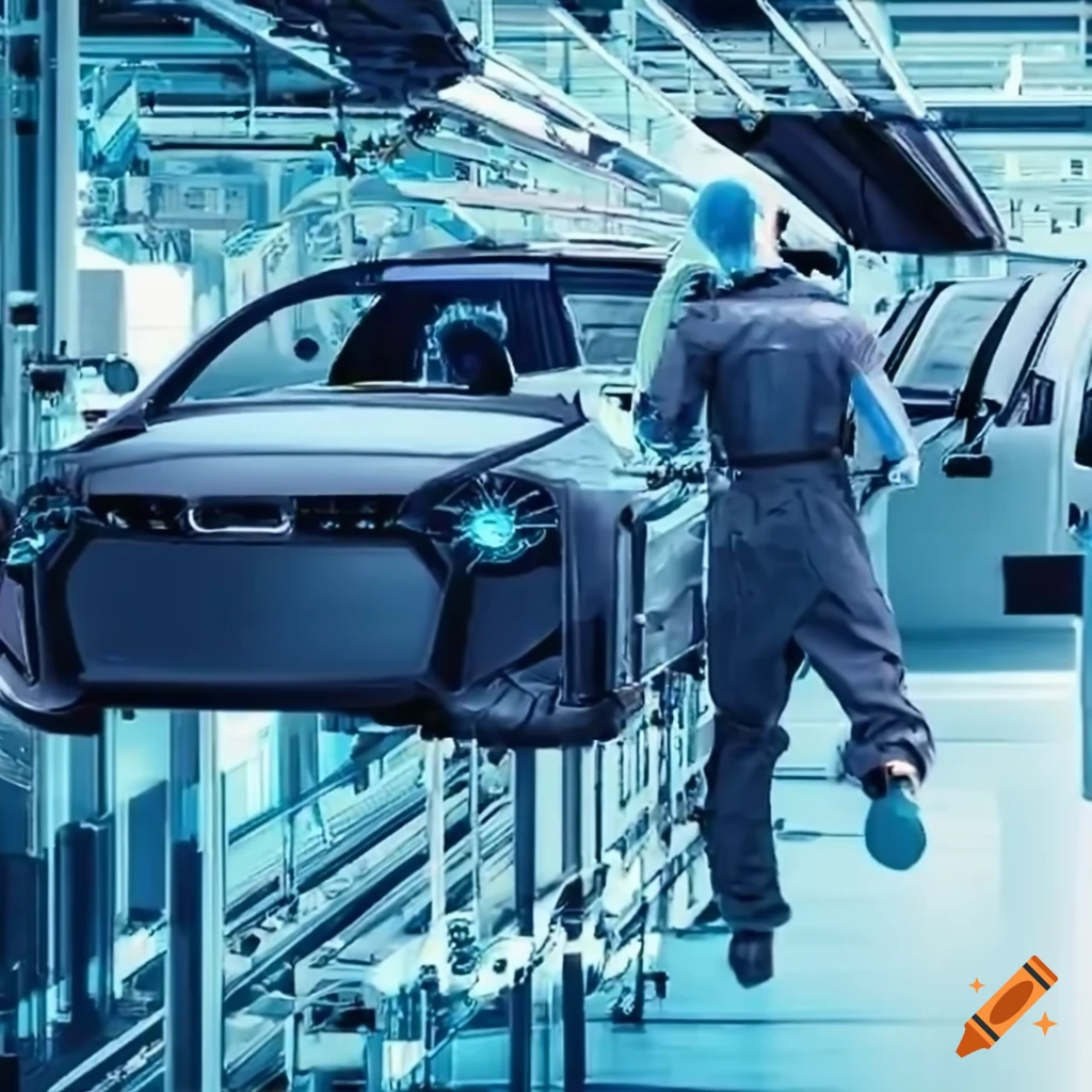 Automotive production with human operators and cutting edge technology