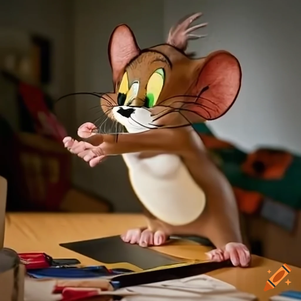 Jerry Mouse Computer Jerry the mouse teaching a class