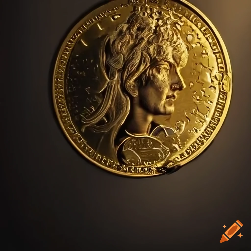 Golden coins falling like rain on Craiyon