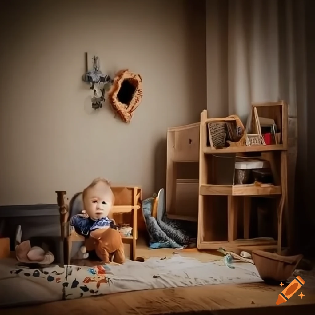 Messy toddler living room