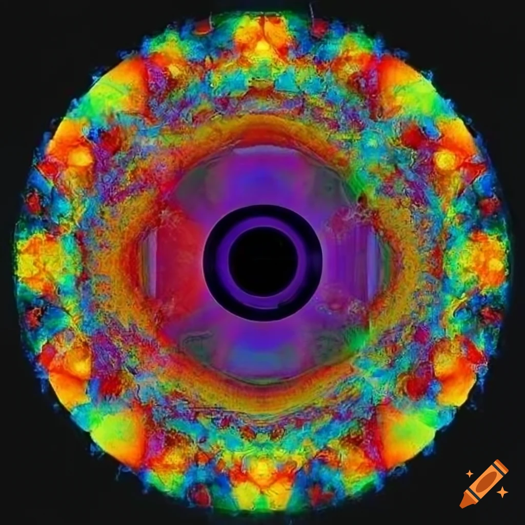 Graphical map following the four color map theorem with vibrant hues on
