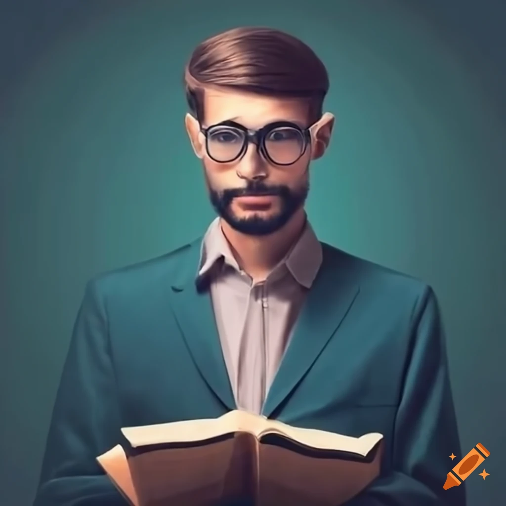 Male bible teacher with glasses teaching middle school students