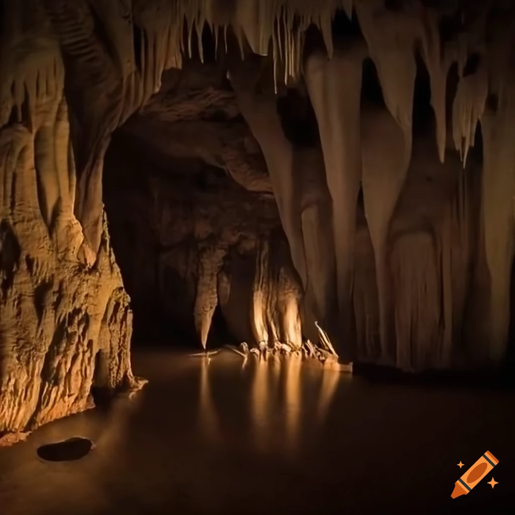 Creepy cave on Craiyon
