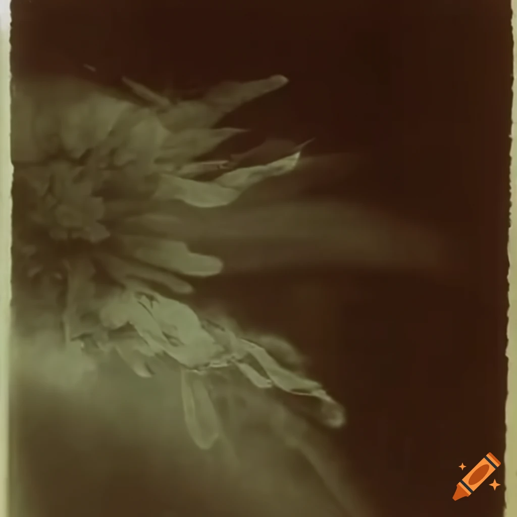 1920s motion picture with wet effect showing dying flowers and decaying greenery on a carpet