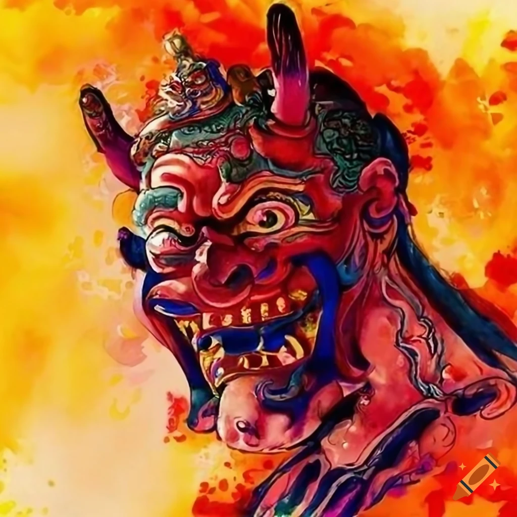 Samurai Demon Warrior Mascot Stock Illustration - Download Image Now -  Chinese Culture, Devil, Japanese Culture - iStock