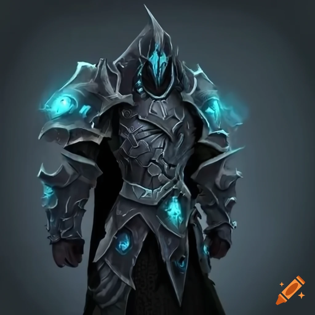 Custom death knight armor inspired by world of warcraft on Craiyon