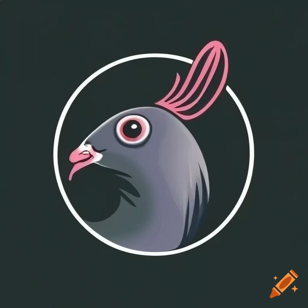 Pigeon logo design. stock vector. Illustration of flying - 125969950