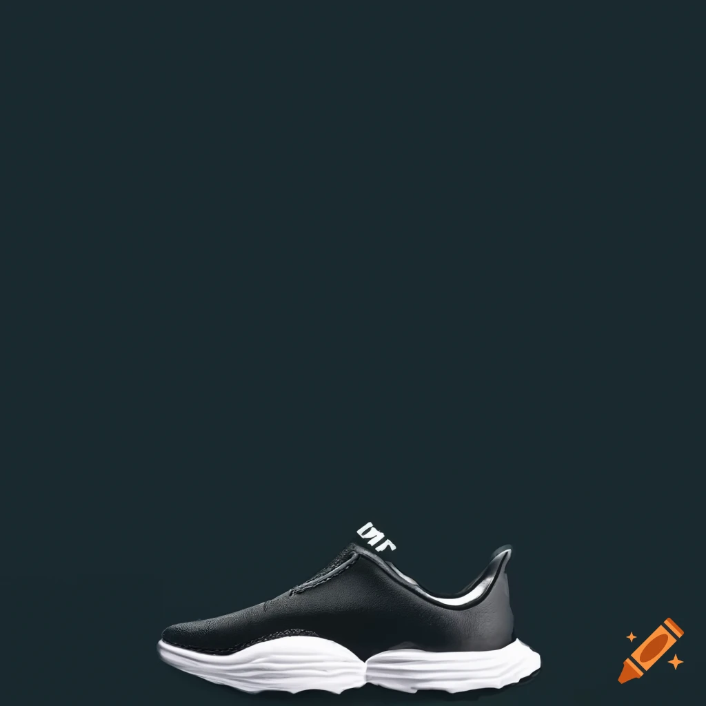 Minimalistic couponpresent for a running shoe with blank space on Craiyon