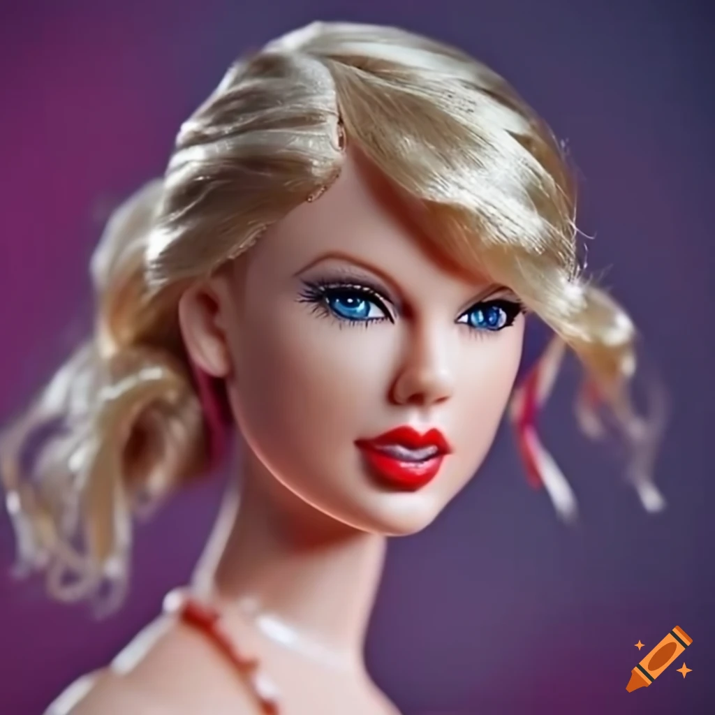 Taylor swift as a high-quality barbie doll in 8k image resolution on ...