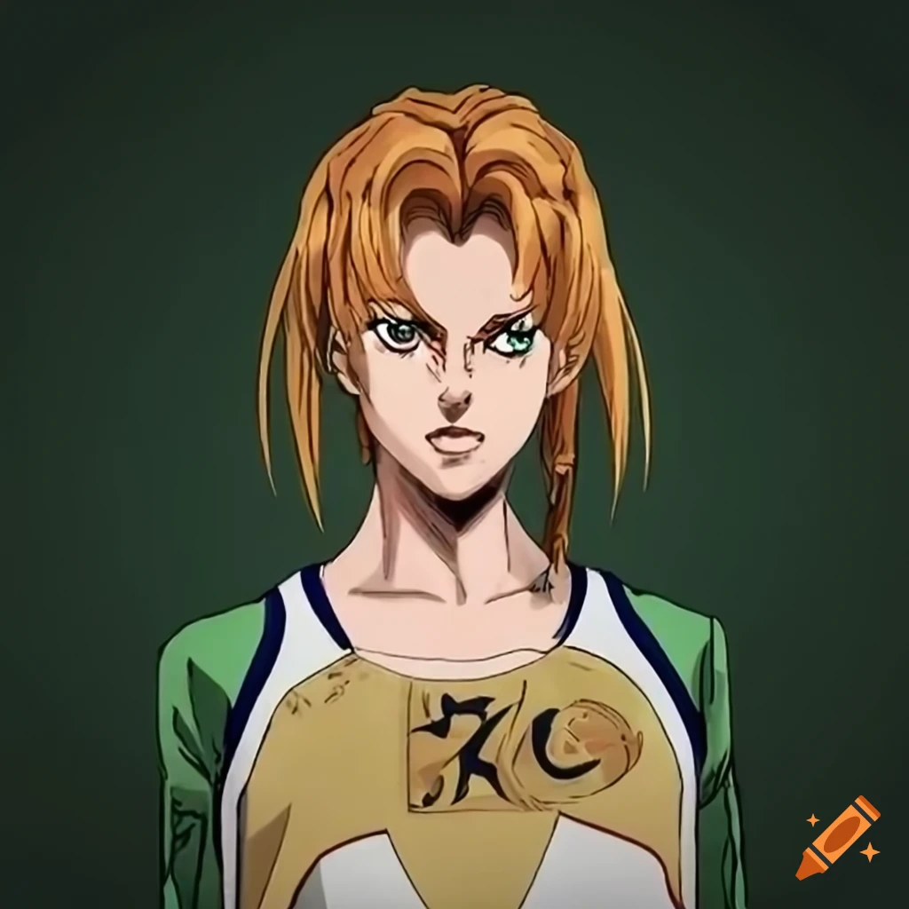 Original anime character inspired by tsunade from jojo's bizarre