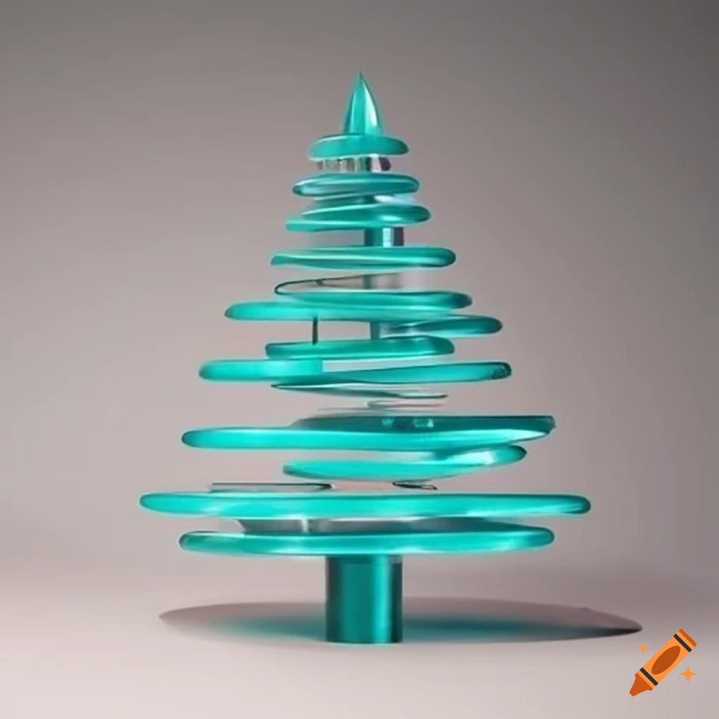 Stainless steel tube christmas tree on Craiyon