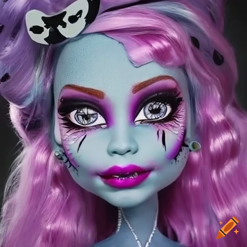 Monster high makeup on Craiyon