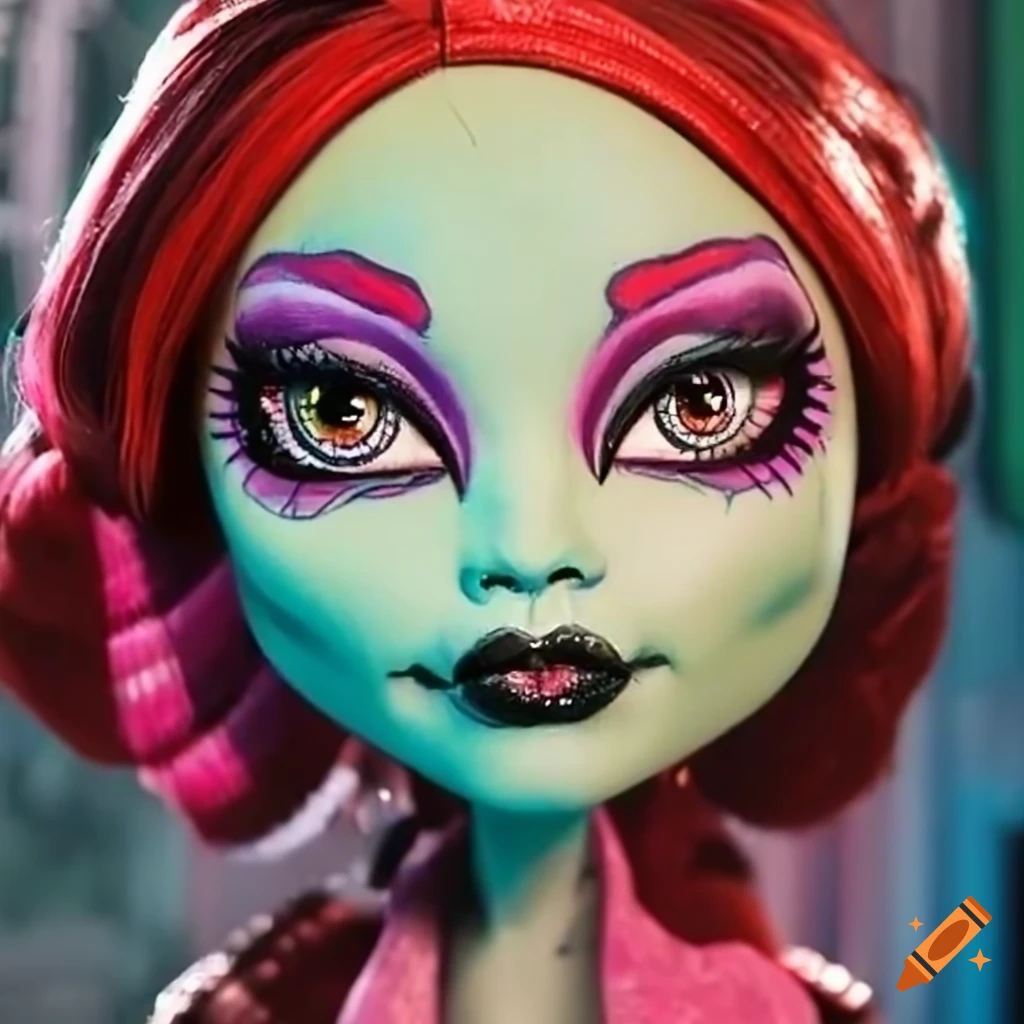 G1 monster high doll in emo style on Craiyon