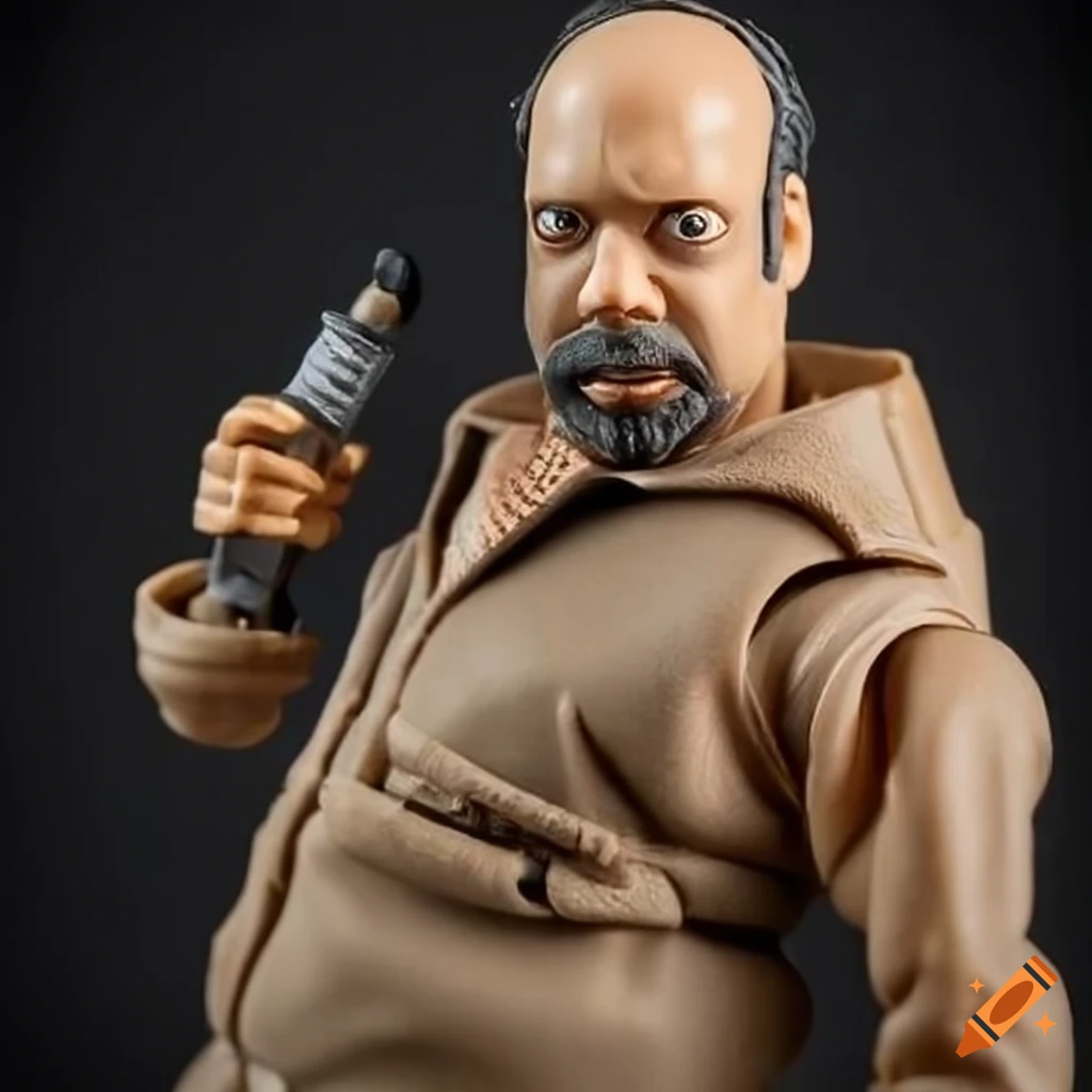 Paul giamatti action figure on Craiyon