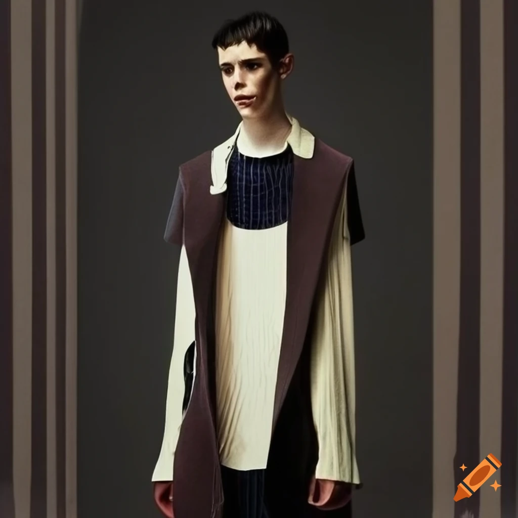 Raf simons laser cut menswear in high definition on Craiyon