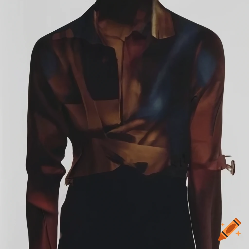 Raf simons laser cut menswear in high definition on Craiyon