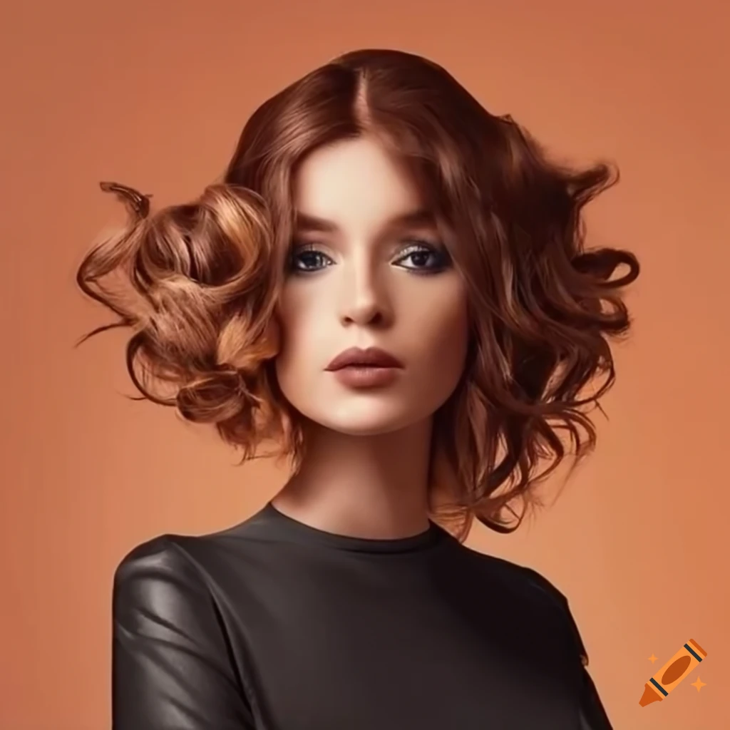 Luxurious hair salon with stylists and well-groomed customers