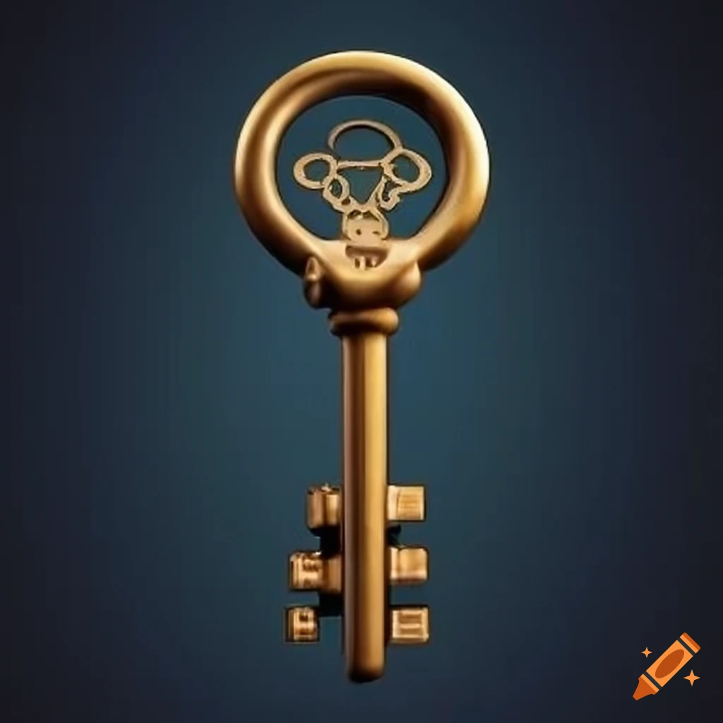 Bronze key on Craiyon