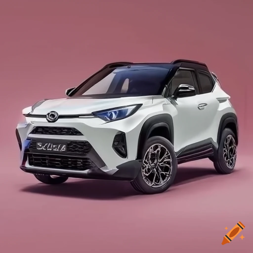 2023 Yaris Cross equipped for rally with large spoiler and widened wheel arches
