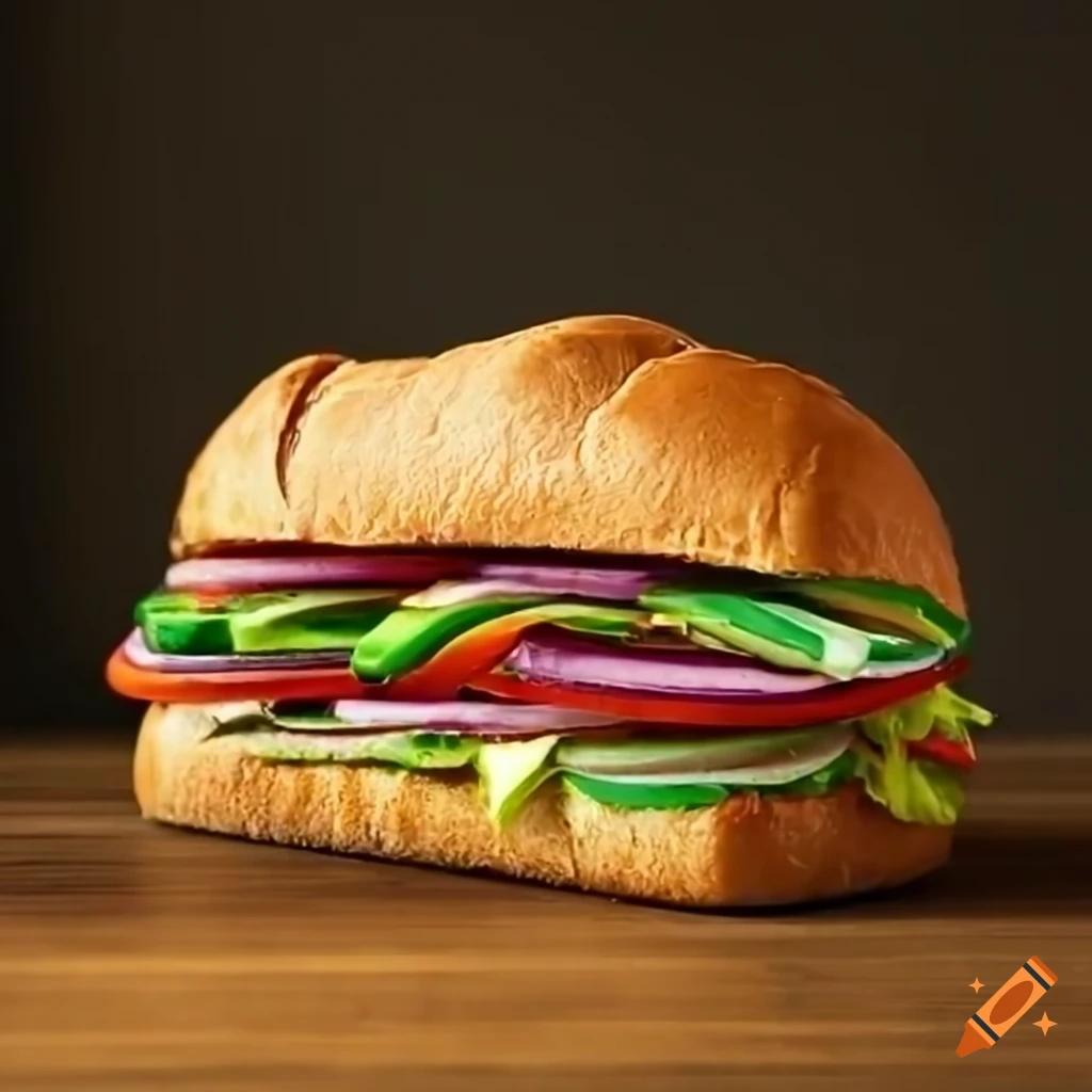 Delicious sub sandwich