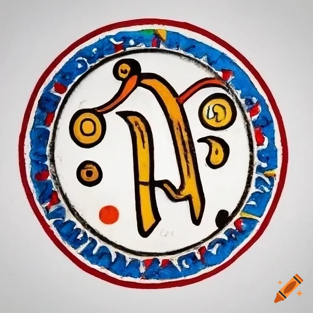 Club logo with clamps and Arabic text, Youth Center Almashabek, 1993
