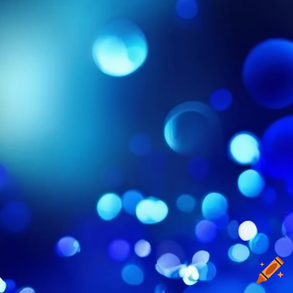 Blue bokeh lights abstract background