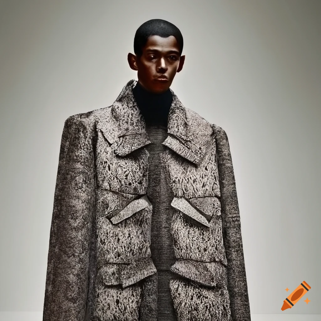 Raf Simons laser cut menswear by Irving Penn in HD