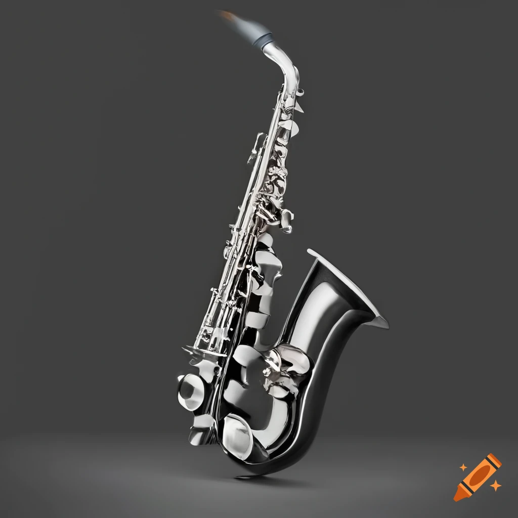 Modern Sleek Black And Grey Saxophone modern-sleek-black-and-grey-saxophone