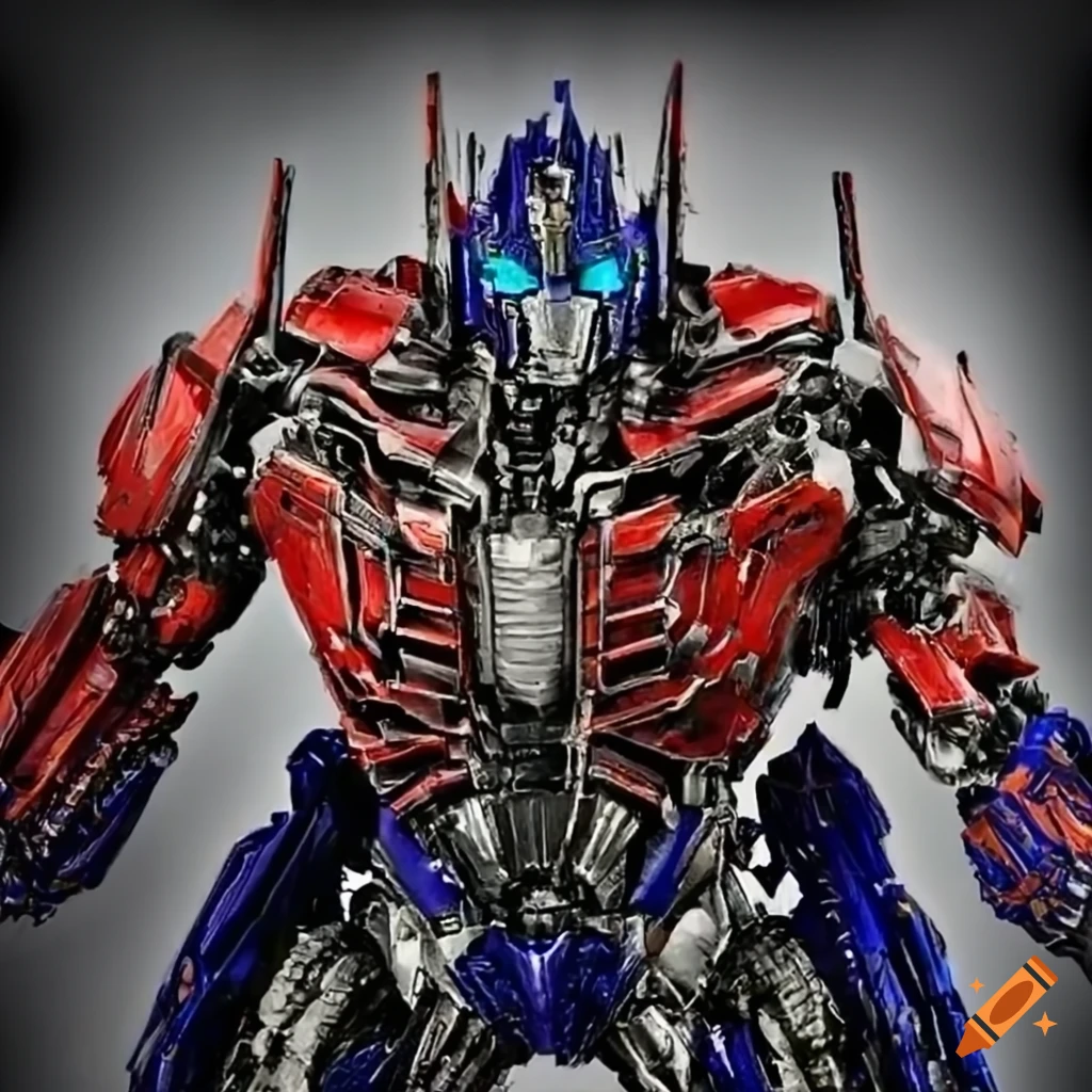 Optimus prime robot character on Craiyon