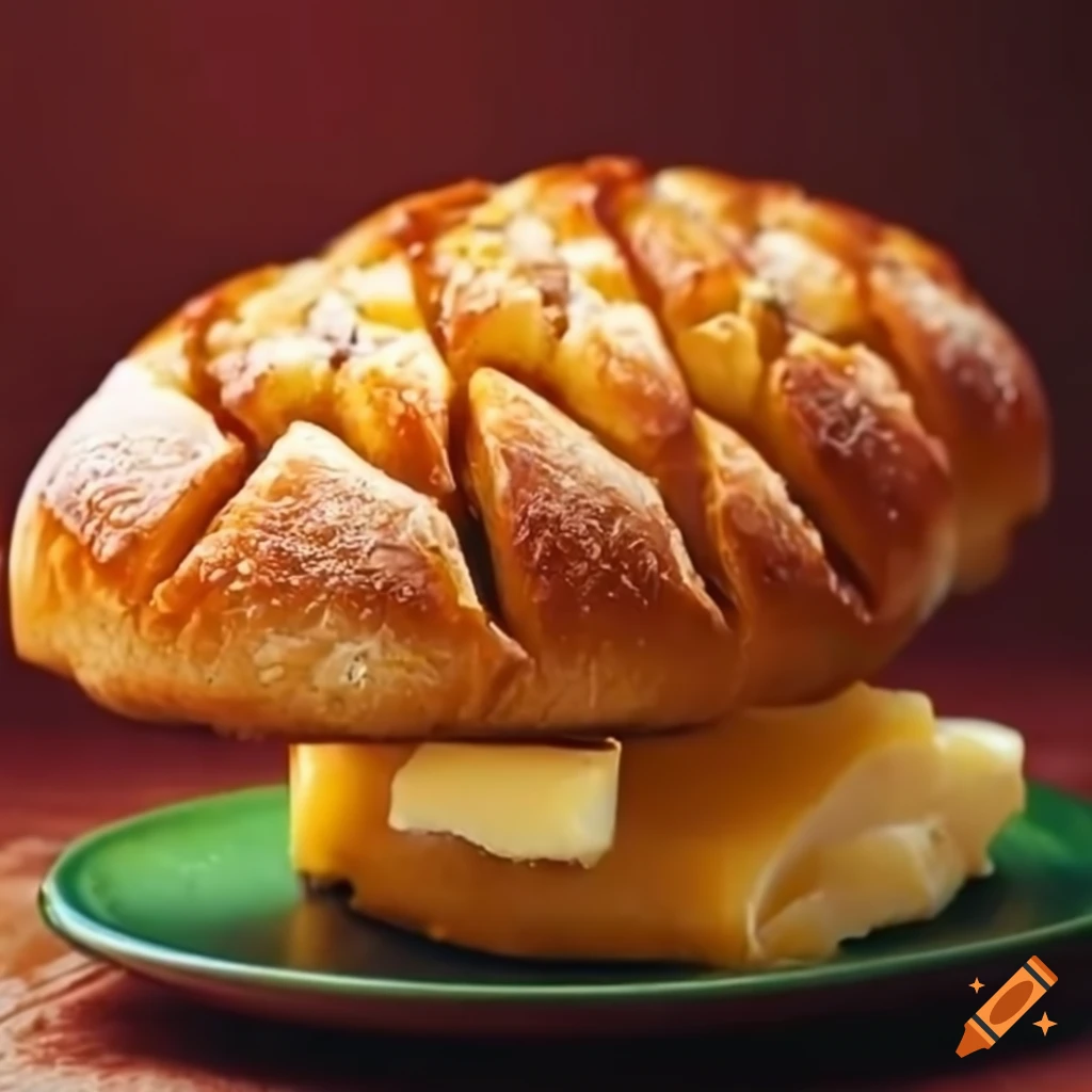 Hong kong style pineapple bun with butter on Craiyon