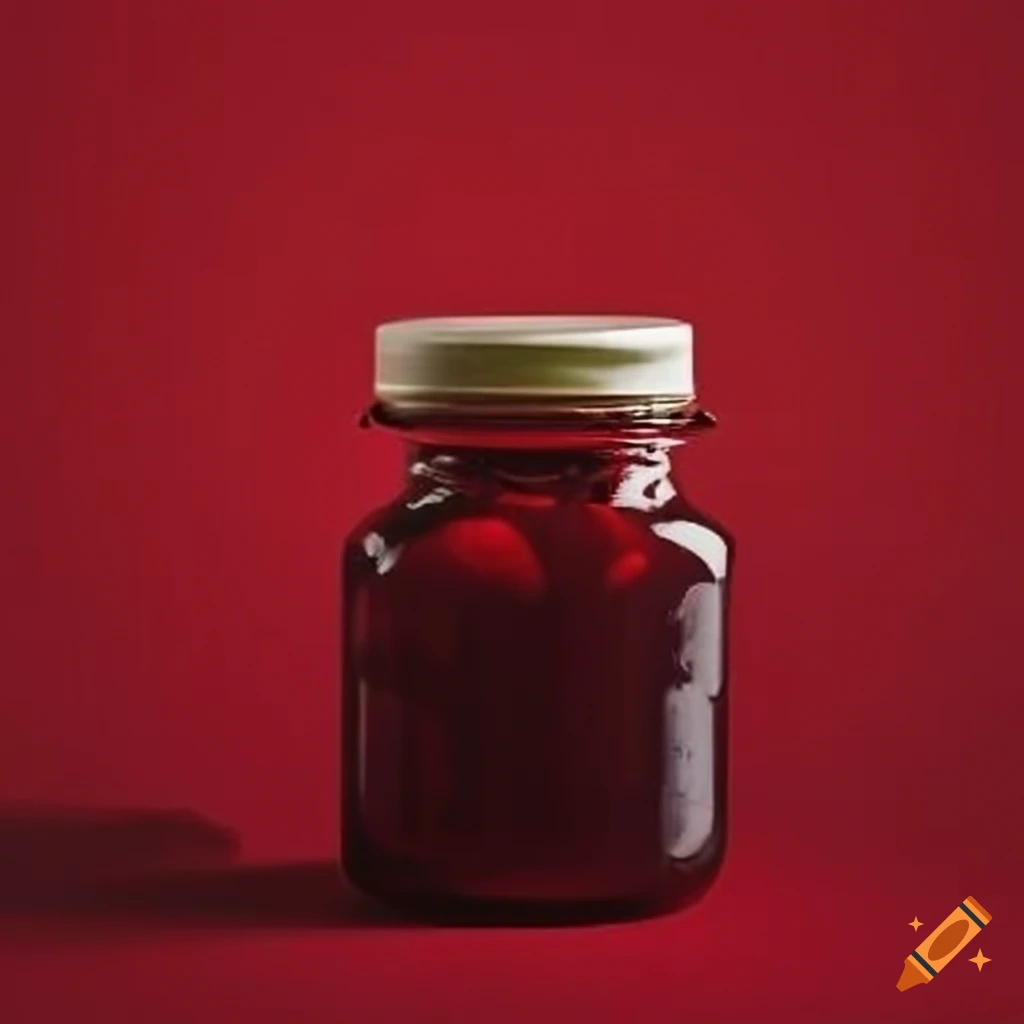 Hawthorn berry supplement bottle with pharmacology base coats jar