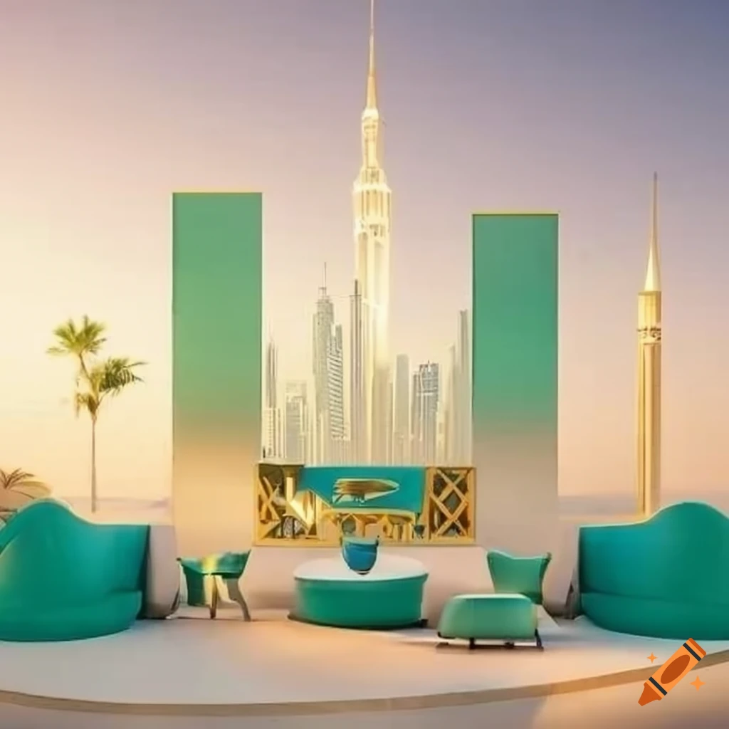 Luxury interior design in Dubai with friendly light colors and sunshine