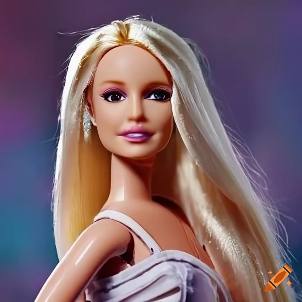 Beautiful Britney Spears as Barbie doll in high quality 8K image