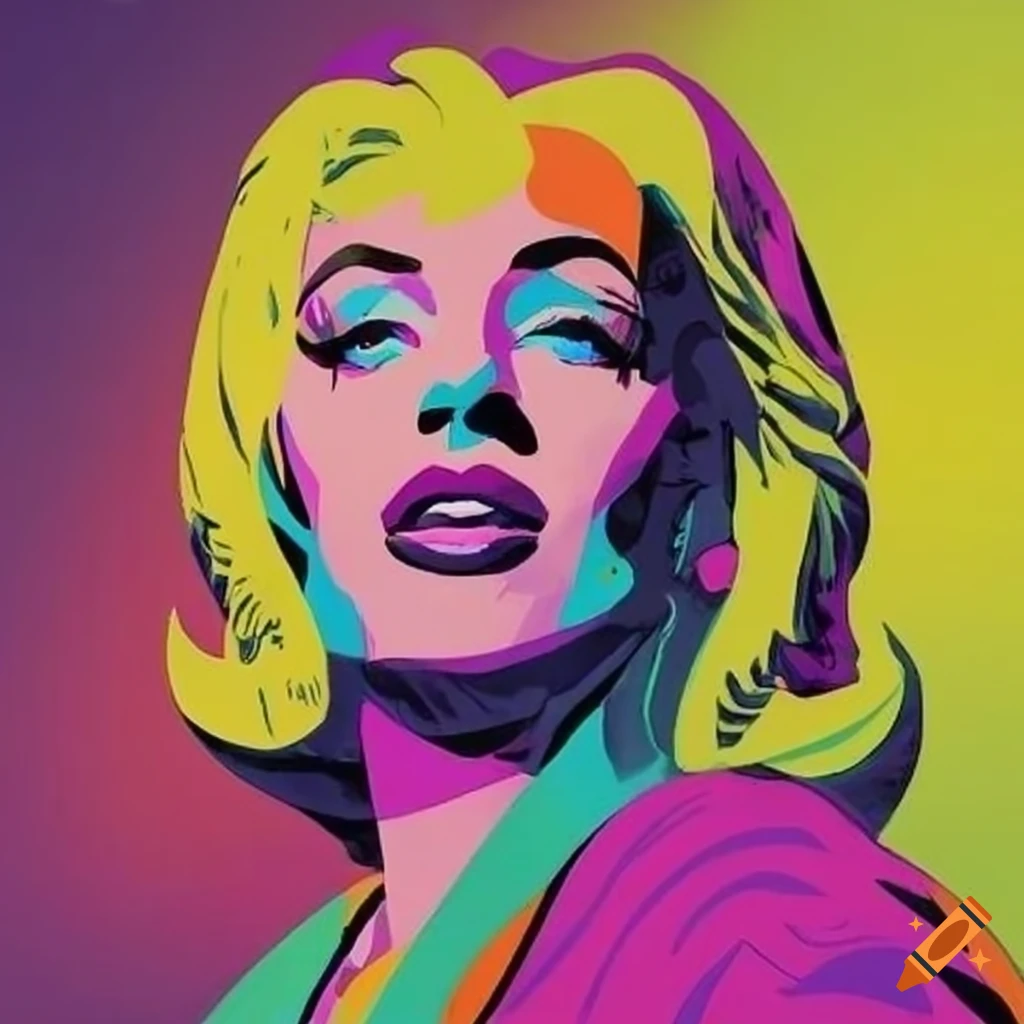 Pop art extravaganza on Craiyon