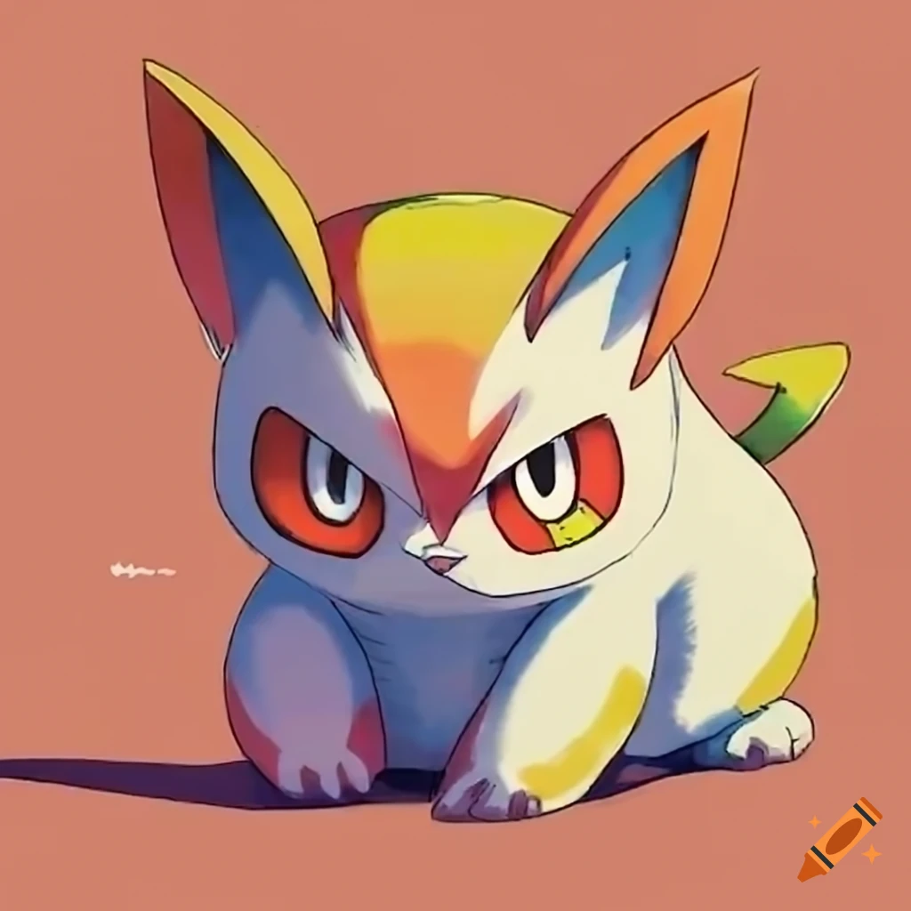 Orange and white cat resembling an electric type Pokemon in Ken ...
