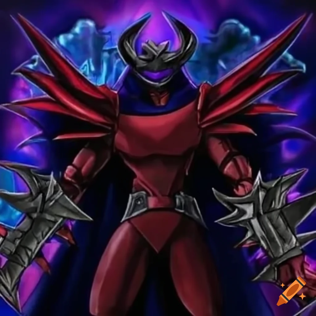 Shredder card from yugioh on Craiyon