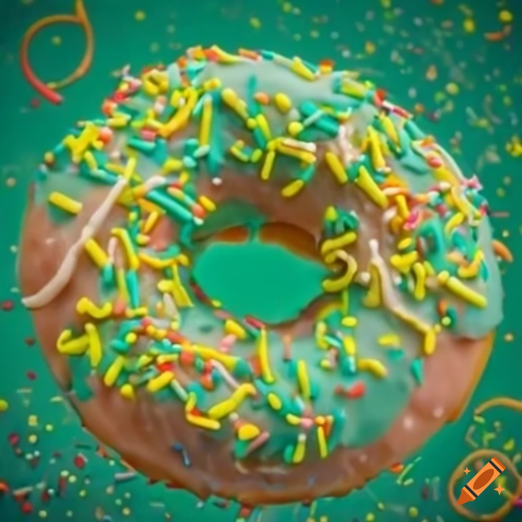 Colorful sprinkle donuts