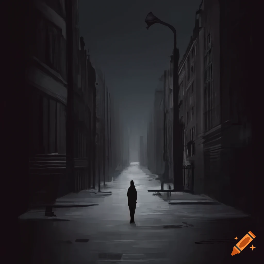 Visuals depicting solitude, empty streets, and isolated figures reflecting loneliness