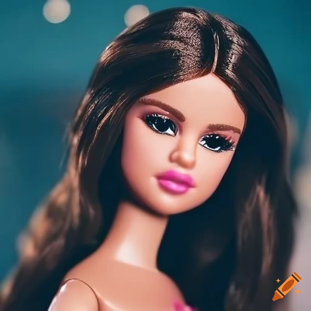 Selena gomez as barbie doll on Craiyon